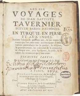 voyage de Tavernier