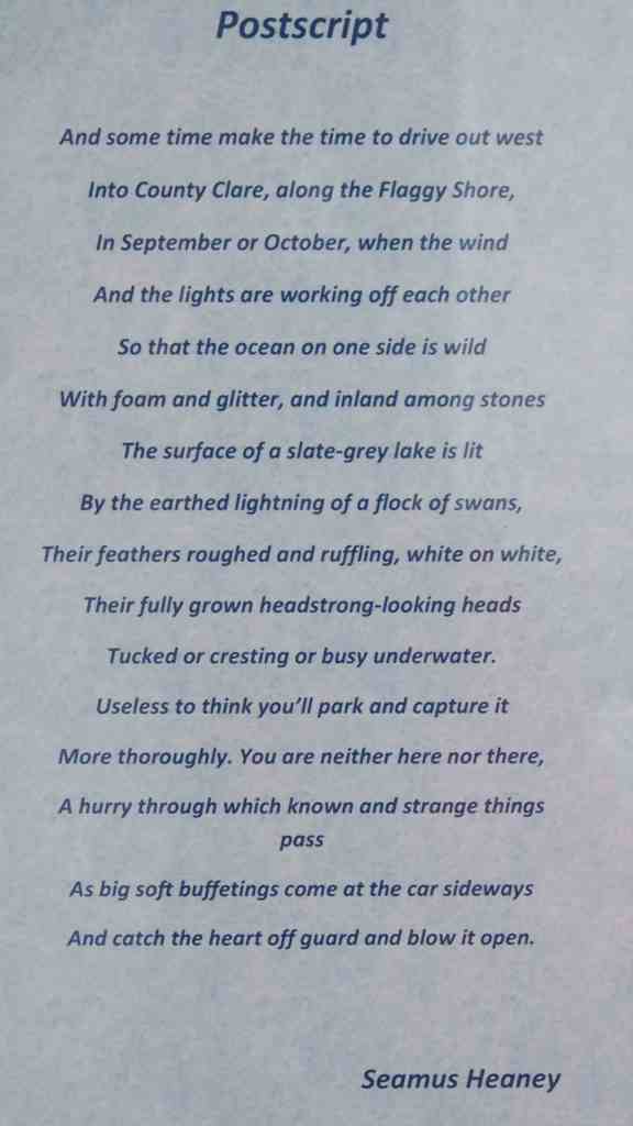 poème de Seamus Heaney